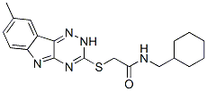 Acetamide, n-(cyclohexylmethyl)-2-[(8-methyl-2h-1,2,4-triazino[5,6-b]indol-3-yl)thio]-(9ci) Structure,603946-27-6Structure