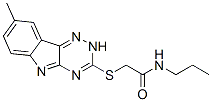 Acetamide, 2-[(8-methyl-2h-1,2,4-triazino[5,6-b]indol-3-yl)thio]-n-propyl-(9ci) Structure,603946-28-7Structure