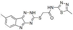 Acetamide, n-(5-methyl-1,3,4-thiadiazol-2-yl)-2-[(8-methyl-2h-1,2,4-triazino[5,6-b]indol-3-yl)thio]-(9ci) Structure,603946-32-3Structure