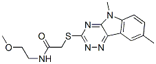 Acetamide, 2-[(5,8-dimethyl-5h-1,2,4-triazino[5,6-b]indol-3-yl)thio]-n-(2-methoxyethyl)-(9ci) Structure,603946-52-7Structure