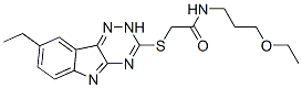 Acetamide, n-(3-ethoxypropyl)-2-[(8-ethyl-2h-1,2,4-triazino[5,6-b]indol-3-yl)thio]-(9ci) Structure,603946-59-4Structure