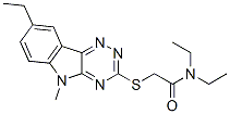 Acetamide, n,n-diethyl-2-[(8-ethyl-5-methyl-5h-1,2,4-triazino[5,6-b]indol-3-yl)thio]-(9ci) Structure,603946-67-4Structure