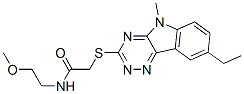 Acetamide, 2-[(8-ethyl-5-methyl-5h-1,2,4-triazino[5,6-b]indol-3-yl)thio]-n-(2-methoxyethyl)-(9ci) Structure,603946-80-1Structure