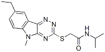 Acetamide, 2-[(8-ethyl-5-methyl-5h-1,2,4-triazino[5,6-b]indol-3-yl)thio]-n-(1-methylethyl)-(9ci) Structure,603946-82-3Structure