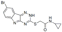 Acetamide, 2-[(8-bromo-2h-1,2,4-triazino[5,6-b]indol-3-yl)thio]-n-cyclopropyl-(9ci) Structure,603946-95-8Structure