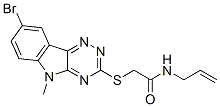 Acetamide, 2-[(8-bromo-5-methyl-5h-1,2,4-triazino[5,6-b]indol-3-yl)thio]-n-2-propenyl-(9ci) Structure,603947-02-0Structure