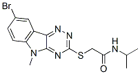 Acetamide, 2-[(8-bromo-5-methyl-5h-1,2,4-triazino[5,6-b]indol-3-yl)thio]-n-(1-methylethyl)-(9ci) Structure,603947-13-3Structure