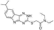 Acetamide, n,n-diethyl-2-[[8-(1-methylethyl)-2h-1,2,4-triazino[5,6-b]indol-3-yl]thio]-(9ci) Structure,603947-21-3Structure