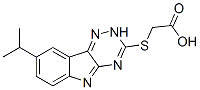 Acetic acid, [[8-(1-methylethyl)-2h-1,2,4-triazino[5,6-b]indol-3-yl]thio]-(9ci) Structure,603947-28-0Structure