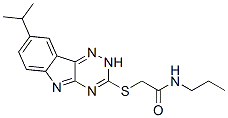 Acetamide, 2-[[8-(1-methylethyl)-2h-1,2,4-triazino[5,6-b]indol-3-yl]thio]-n-propyl-(9ci) Structure,603947-32-6Structure