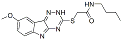 Acetamide, n-butyl-2-[(8-methoxy-2h-1,2,4-triazino[5,6-b]indol-3-yl)thio]-(9ci) Structure,603947-48-4Structure