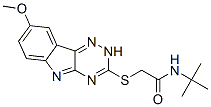 Acetamide, n-(1,1-dimethylethyl)-2-[(8-methoxy-2h-1,2,4-triazino[5,6-b]indol-3-yl)thio]-(9ci) Structure,603947-51-9Structure