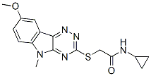 Acetamide, n-cyclopropyl-2-[(8-methoxy-5-methyl-5h-1,2,4-triazino[5,6-b]indol-3-yl)thio]-(9ci) Structure,603947-62-2Structure