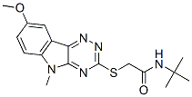 Acetamide, n-(1,1-dimethylethyl)-2-[(8-methoxy-5-methyl-5h-1,2,4-triazino[5,6-b]indol-3-yl)thio]-(9ci) Structure,603947-65-5Structure