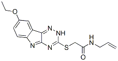 Acetamide, 2-[(8-ethoxy-2h-1,2,4-triazino[5,6-b]indol-3-yl)thio]-n-2-propenyl-(9ci) Structure,603947-67-7Structure