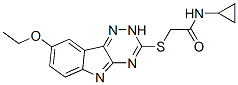 Acetamide, n-cyclopropyl-2-[(8-ethoxy-2h-1,2,4-triazino[5,6-b]indol-3-yl)thio]-(9ci) Structure,603947-68-8Structure