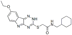 Acetamide, n-(cyclohexylmethyl)-2-[(8-ethoxy-2h-1,2,4-triazino[5,6-b]indol-3-yl)thio]-(9ci) Structure,603947-69-9Structure