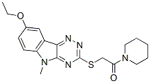 Piperidine, 1-[[(8-ethoxy-5-methyl-5h-1,2,4-triazino[5,6-b]indol-3-yl)thio]acetyl]-(9ci) Structure,603947-74-6Structure