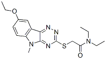 Acetamide, 2-[(8-ethoxy-5-methyl-5h-1,2,4-triazino[5,6-b]indol-3-yl)thio]-n,n-diethyl-(9ci) Structure,603947-75-7Structure