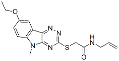 Acetamide, 2-[(8-ethoxy-5-methyl-5h-1,2,4-triazino[5,6-b]indol-3-yl)thio]-n-2-propenyl-(9ci) Structure,603947-76-8Structure