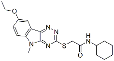 Acetamide, n-cyclohexyl-2-[(8-ethoxy-5-methyl-5h-1,2,4-triazino[5,6-b]indol-3-yl)thio]-(9ci) Structure,603947-79-1Structure