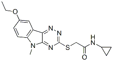 Acetamide, n-cyclopropyl-2-[(8-ethoxy-5-methyl-5h-1,2,4-triazino[5,6-b]indol-3-yl)thio]-(9ci) Structure,603947-82-6Structure