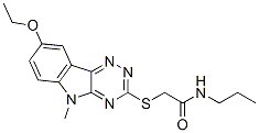 Acetamide, 2-[(8-ethoxy-5-methyl-5h-1,2,4-triazino[5,6-b]indol-3-yl)thio]-n-propyl-(9ci) Structure,603947-83-7Structure