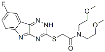 Acetamide, 2-[(8-fluoro-2h-1,2,4-triazino[5,6-b]indol-3-yl)thio]-n,n-bis(2-methoxyethyl)-(9ci) Structure,603947-86-0Structure