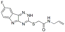 Acetamide, 2-[(8-fluoro-2h-1,2,4-triazino[5,6-b]indol-3-yl)thio]-n-2-propenyl-(9ci) Structure,603947-91-7Structure