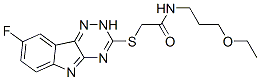 Acetamide, n-(3-ethoxypropyl)-2-[(8-fluoro-2h-1,2,4-triazino[5,6-b]indol-3-yl)thio]-(9ci) Structure,603948-03-4Structure