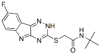 Acetamide, n-(1,1-dimethylethyl)-2-[(8-fluoro-2h-1,2,4-triazino[5,6-b]indol-3-yl)thio]-(9ci) Structure,603948-06-7Structure