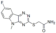 Acetamide, 2-[(8-fluoro-5-methyl-5h-1,2,4-triazino[5,6-b]indol-3-yl)thio]-(9ci) Structure,603948-11-4Structure