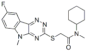 Acetamide, n-cyclohexyl-2-[(8-fluoro-5-methyl-5h-1,2,4-triazino[5,6-b]indol-3-yl)thio]-n-methyl-(9ci) Structure,603948-14-7Structure