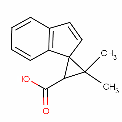 3,3-Dimethylspiro[cyclopropane-1,1’-[1h]indene]-2-carboxylic acid Structure,60424-44-4Structure