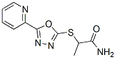 Propanamide, 2-[[5-(2-pyridinyl)-1,3,4-oxadiazol-2-yl]thio]-(9ci) Structure,604739-85-7Structure