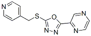 Pyrazine, [5-[(4-pyridinylmethyl)thio]-1,3,4-oxadiazol-2-yl]-(9ci) Structure,604740-27-4Structure