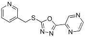 Pyrazine, [5-[(3-pyridinylmethyl)thio]-1,3,4-oxadiazol-2-yl]-(9ci) Structure,604740-28-5Structure