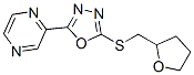 Pyrazine, [5-[[(tetrahydro-2-furanyl)methyl]thio]-1,3,4-oxadiazol-2-yl]-(9ci) Structure,604740-32-1Structure