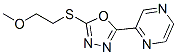 Pyrazine, [5-[(2-methoxyethyl)thio]-1,3,4-oxadiazol-2-yl]-(9ci) Structure,604740-33-2Structure