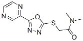 Acetamide, n,n-dimethyl-2-[(5-pyrazinyl-1,3,4-oxadiazol-2-yl)thio]-(9ci) Structure,604740-38-7Structure