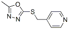 Pyridine, 4-[[(5-methyl-1,3,4-oxadiazol-2-yl)thio]methyl]-(9ci) Structure,604740-75-2Structure