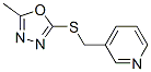 Pyridine, 3-[[(5-methyl-1,3,4-oxadiazol-2-yl)thio]methyl]-(9ci) Structure,604740-76-3Structure