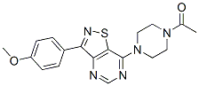 Piperazine, 1-acetyl-4-[3-(4-methoxyphenyl)isothiazolo[4,5-d]pyrimidin-7-yl]-(9ci) Structure,604741-44-8Structure