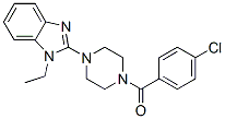 Piperazine, 1-(4-chlorobenzoyl)-4-(1-ethyl-1h-benzimidazol-2-yl)-(9ci) Structure,604741-82-4Structure