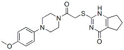 Piperazine, 1-(4-methoxyphenyl)-4-[[(4,5,6,7-tetrahydro-4-oxo-1h-cyclopentapyrimidin-2-yl)thio]acetyl]-(9ci) Structure,604749-66-8Structure