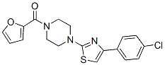 Piperazine, 1-[4-(4-chlorophenyl)-2-thiazolyl]-4-(2-furanylcarbonyl)-(9ci) Structure,604755-26-2Structure