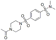 Piperazine, 1-acetyl-4-[[4-[(dimethylamino)sulfonyl]phenyl]sulfonyl]-(9ci) Structure,604761-90-2Structure