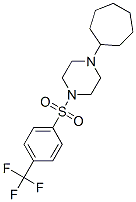 Piperazine, 1-cycloheptyl-4-[[4-(trifluoromethyl)phenyl]sulfonyl]-(9ci) Structure,604762-07-4Structure