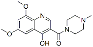 Piperazine, 1-[(4-hydroxy-6,8-dimethoxy-3-quinolinyl)carbonyl]-4-methyl-(9ci) Structure,604772-71-6Structure