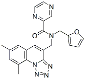 Pyrazinecarboxamide, n-[(7,9-dimethyltetrazolo[1,5-a]quinolin-4-yl)methyl]-n-(2-furanylmethyl)-(9ci) Structure,604778-31-6Structure